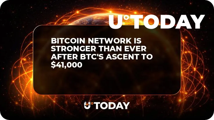 Bitcoin Network Is Stronger Than Ever After BTC's Ascent to $41,000