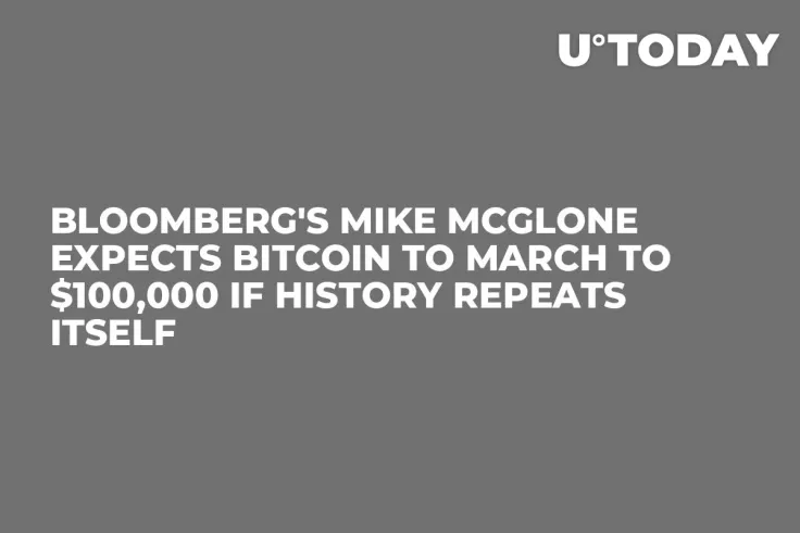 Bloomberg's Mike McGlone Expects Bitcoin to March to $100,000 If History Repeats Itself