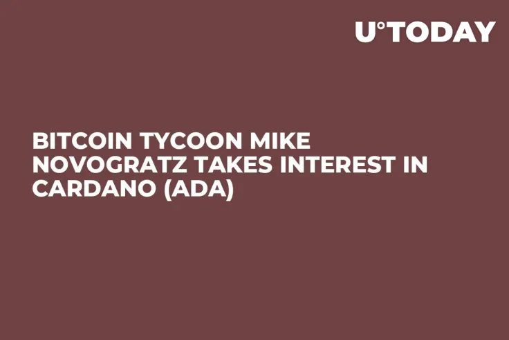 Bitcoin Tycoon Mike Novogratz Takes Interest in Cardano (ADA)