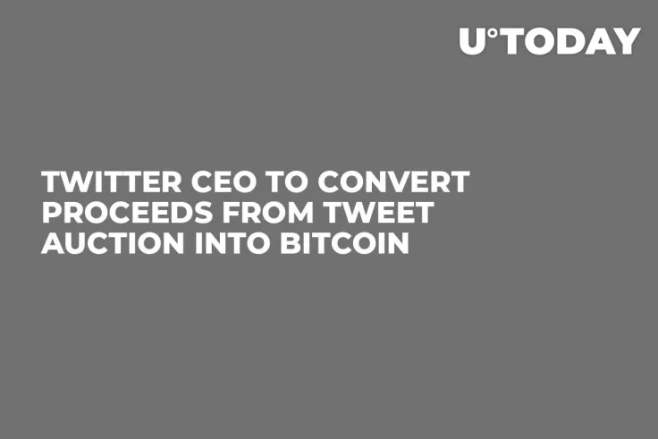 Twitter CEO to Convert Proceeds from Tweet Auction Into Bitcoin
