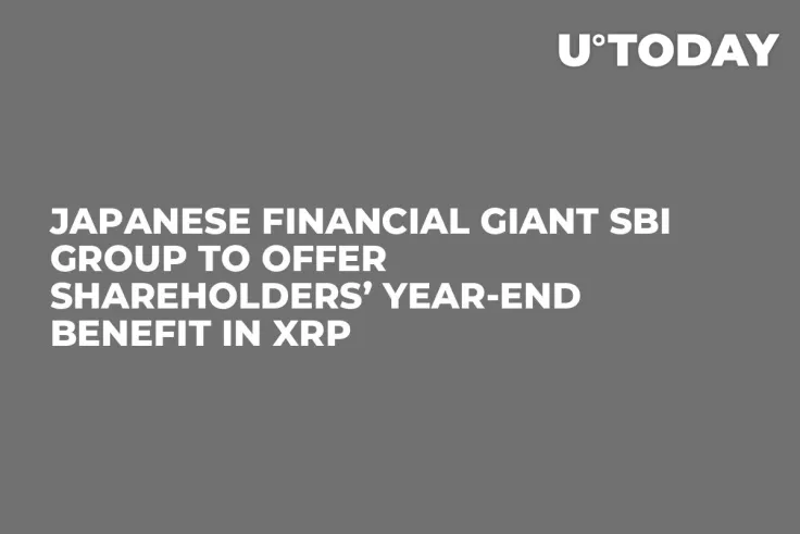 Japanese Financial Giant SBI Group to Offer Shareholders’ Year-End Benefit in XRP