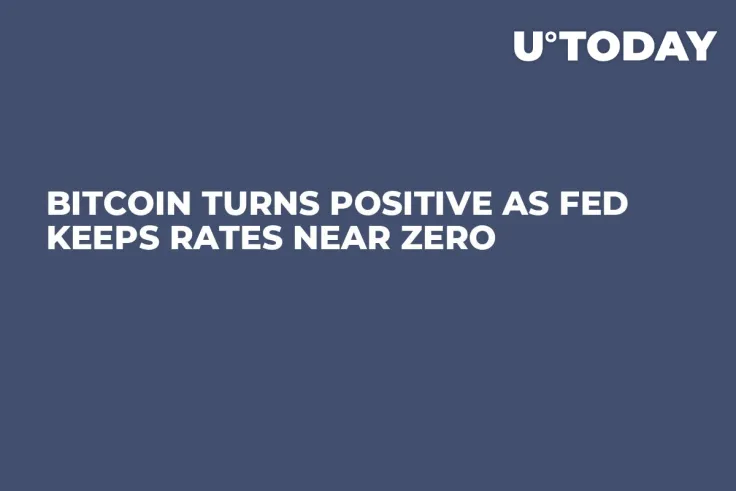 Bitcoin Turns Positive as Fed Keeps Rates Near Zero 
