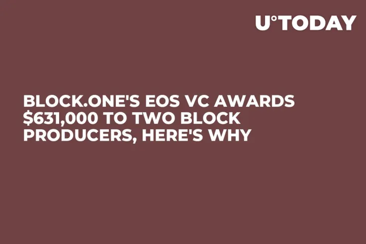 Block.one's EOS VC Awards $631,000 to Two Block Producers, Here's Why