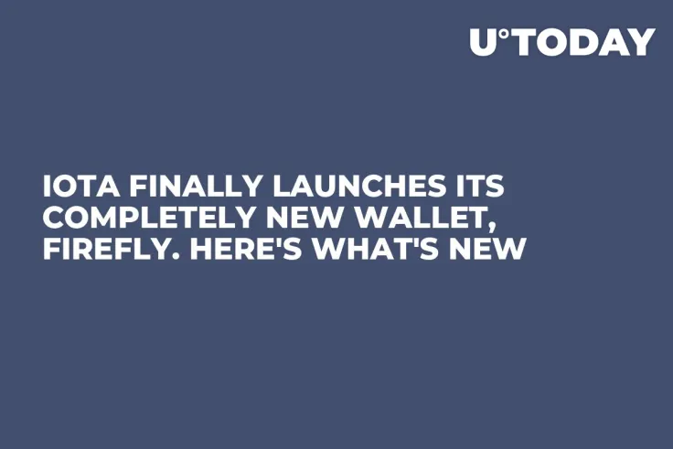 IOTA Finally Launches Its Completely New Wallet, Firefly. Here's What's New