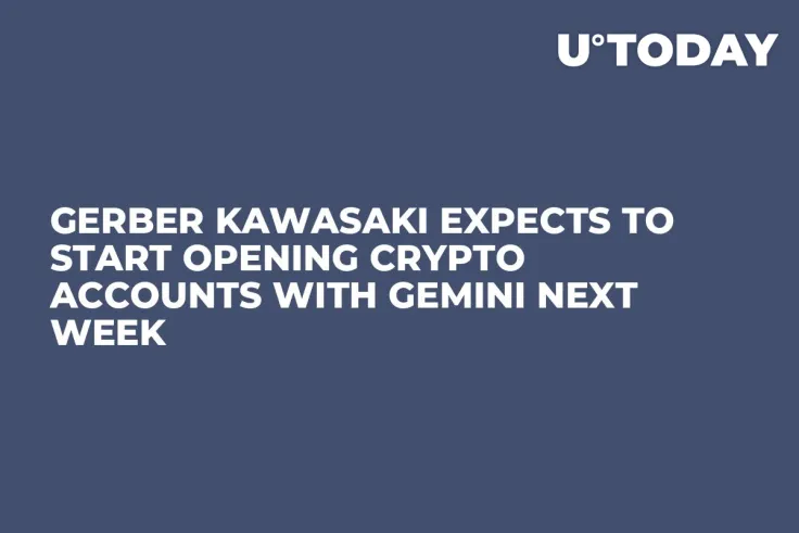 Gerber Kawasaki Expects to Start Opening Crypto Accounts with Gemini Next Week