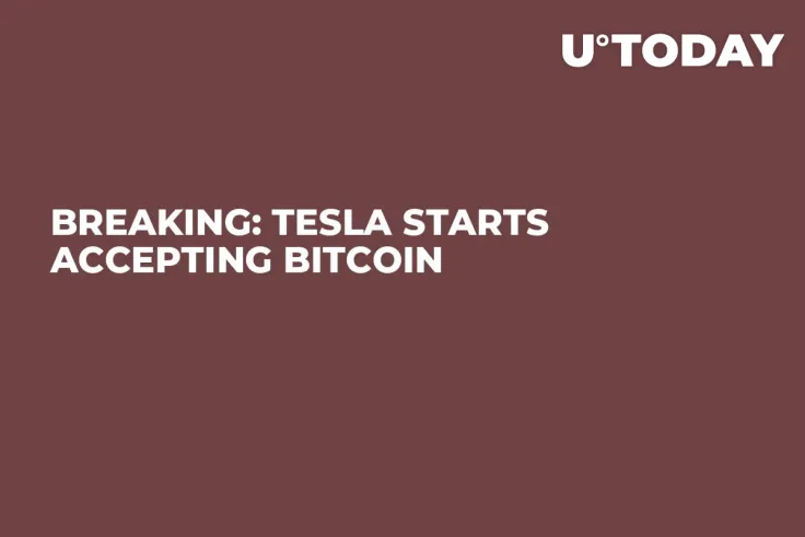 BREAKING: Tesla Starts Accepting Bitcoin