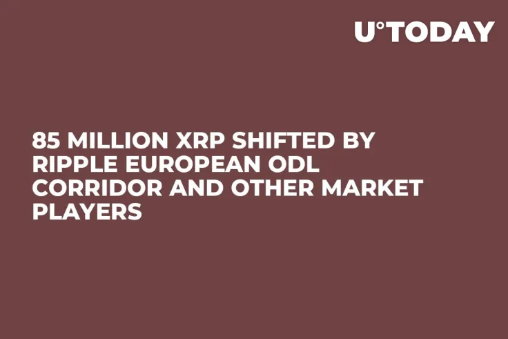 85 Million XRP Shifted by Ripple European ODL Corridor and Other Market Players