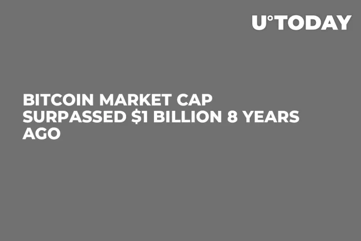 Bitcoin Market Cap Surpassed $1 Billion 8 Years Ago 
