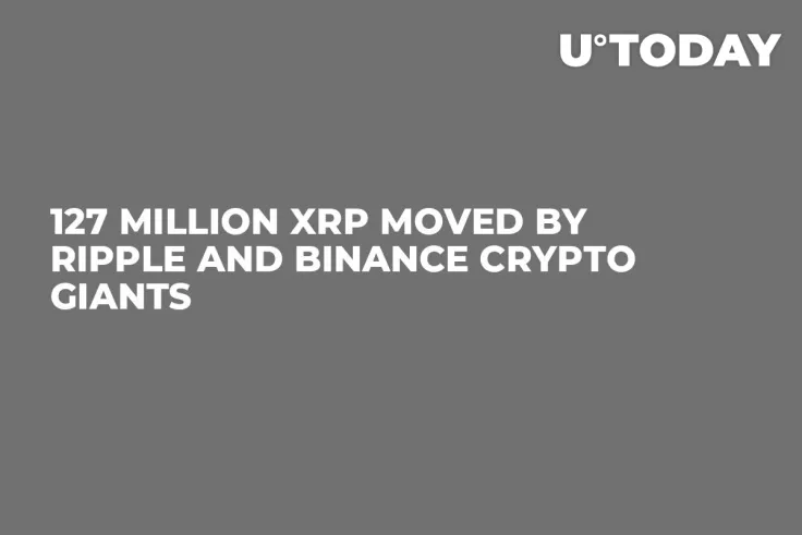 127 Million XRP Moved by Ripple and Binance Crypto Giants