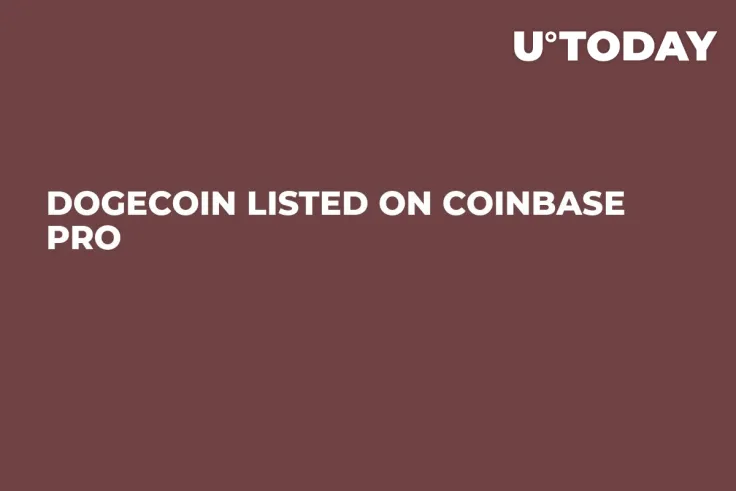 Dogecoin Listed on Coinbase Pro