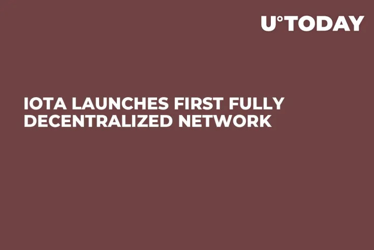 IOTA Launches First Fully Decentralized Network