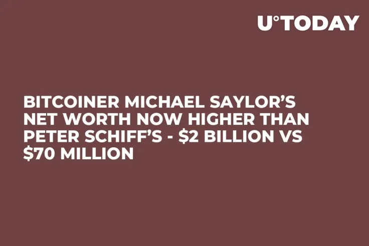 Bitcoiner Michael Saylor’s Net Worth Now Higher Than Peter Schiff’s - $2 Billion Vs $70 Million