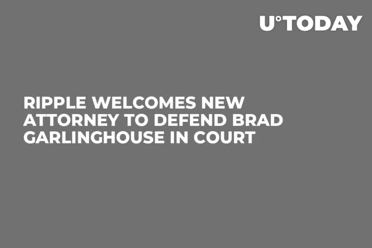 Ripple Welcomes New Attorney to Defend Brad Garlinghouse in Court