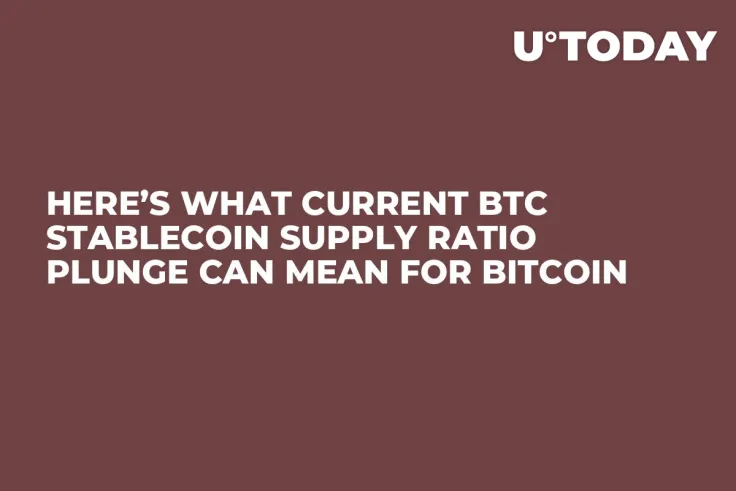 Here’s What Current BTC Stablecoin Supply Ratio Plunge Can Mean for Bitcoin