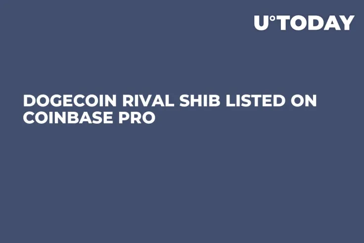 Dogecoin Rival SHIB Listed on Coinbase Pro