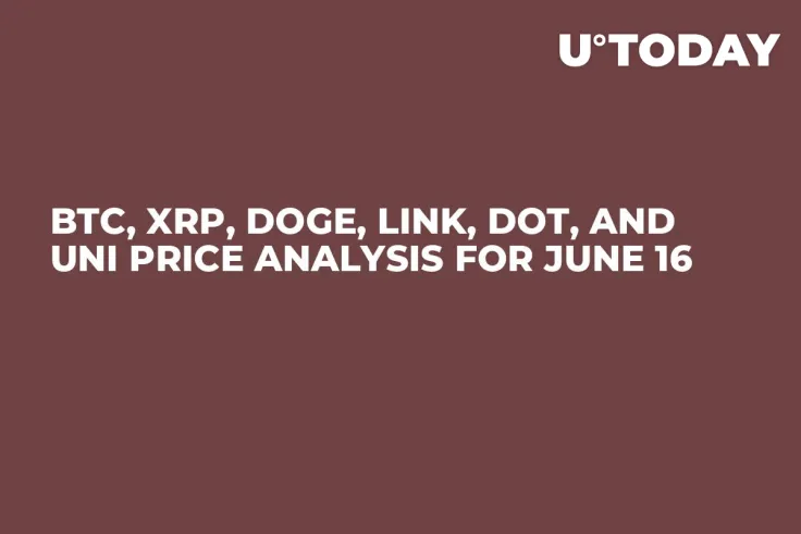 BTC, XRP, DOGE, LINK, DOT, and UNI Price Analysis for June 16