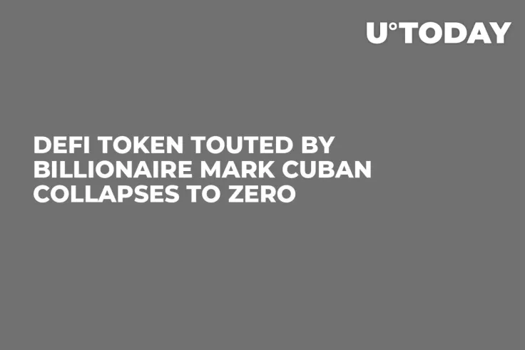 DeFi Token Touted by Billionaire Mark Cuban Collapses to Zero