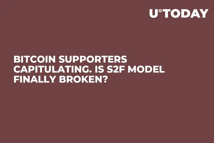 Bitcoin Supporters Capitulating. Is S2F Model Finally Broken?