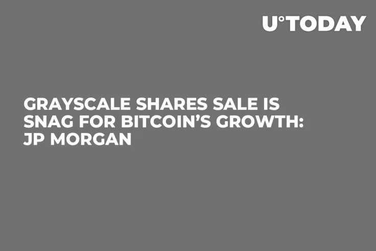 Grayscale Shares Sale Is Snag for Bitcoin’s Growth: JP Morgan