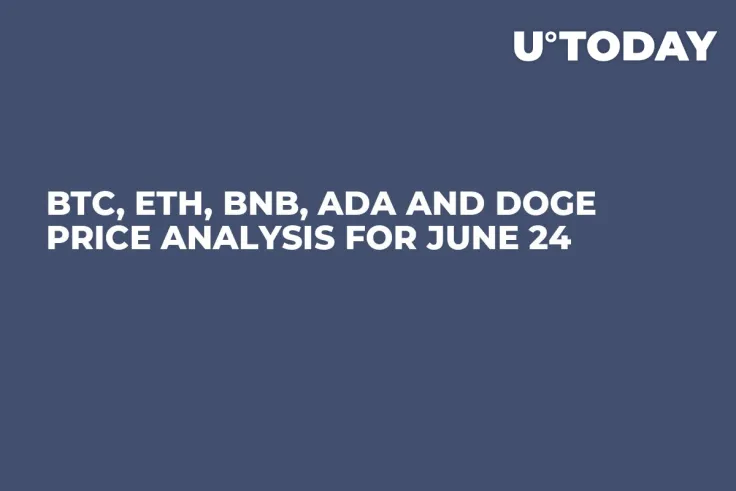 BTC, ETH, BNB, ADA and DOGE Price Analysis for June 24