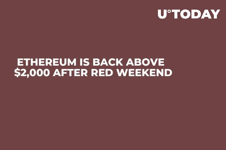  Ethereum Is Back Above $2,000 After Red Weekend