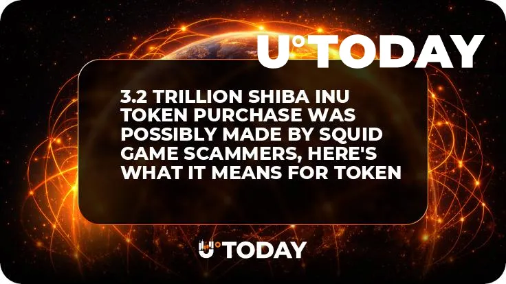 3.2 Trillion Shiba Inu Token Purchase Was Possibly Made by Squid Game Scammers, Here's What it Means for Token