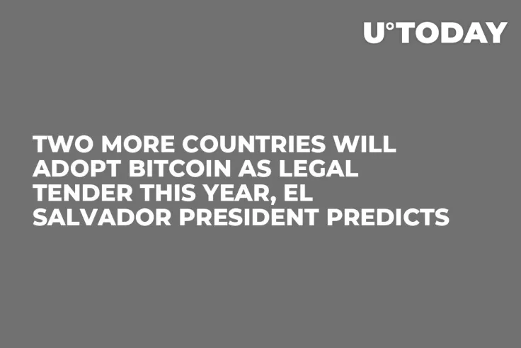 Two More Countries Will Adopt Bitcoin as Legal Tender This Year, El Salvador President Predicts