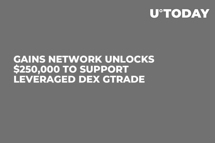 Gains Network Unlocks $250,000 to Support Leveraged DEX gTrade