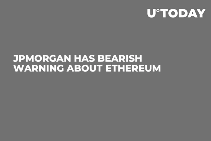 JPMorgan Has Bearish Warning About Ethereum