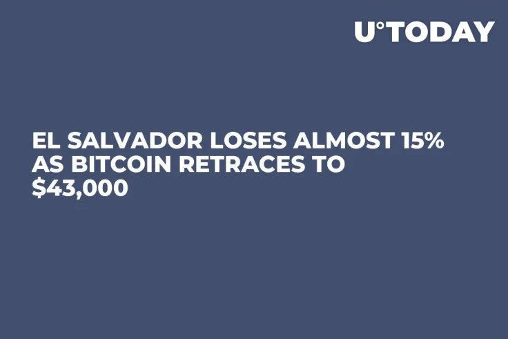 El Salvador Loses Almost 15% as Bitcoin Retraces to $43,000