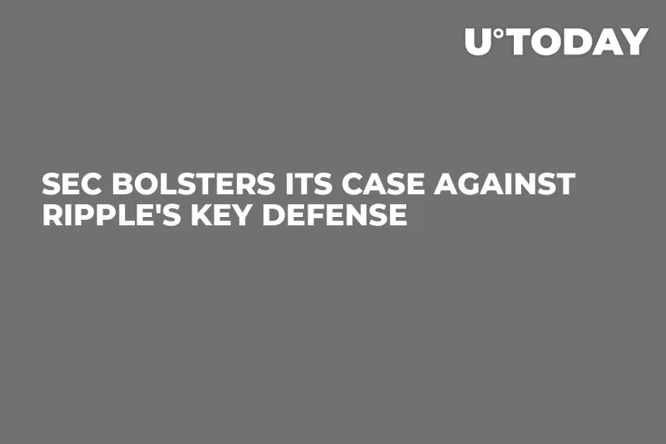 SEC Bolsters Its Case Against Ripple's Key Defense