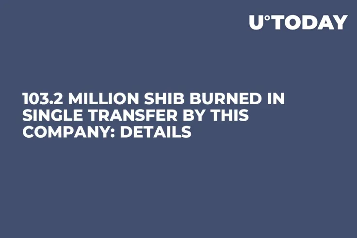 103.2 Million SHIB Burned in Single Transfer by This Company: Details
