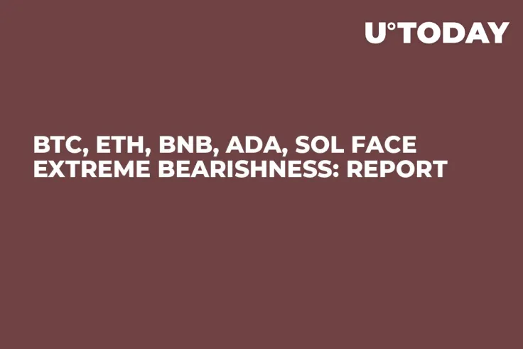 BTC, ETH, BNB, ADA, SOL Face Extreme Bearishness: Report