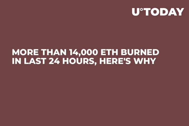 More Than 14,000 ETH Burned in Last 24 Hours, Here's Why