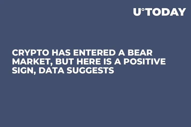 Crypto Has Entered a Bear Market, But Here Is a Positive Sign, Data Suggests