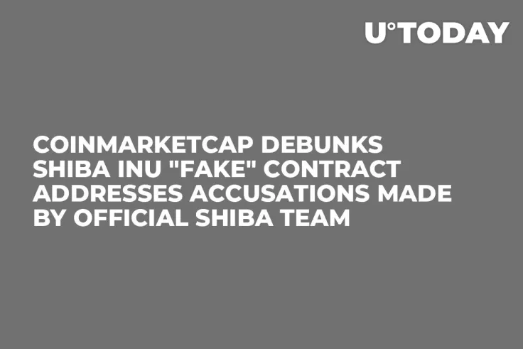 CoinMarketCap Debunks Shiba Inu "Fake" Contract Addresses Accusations Made by Official Shiba Team