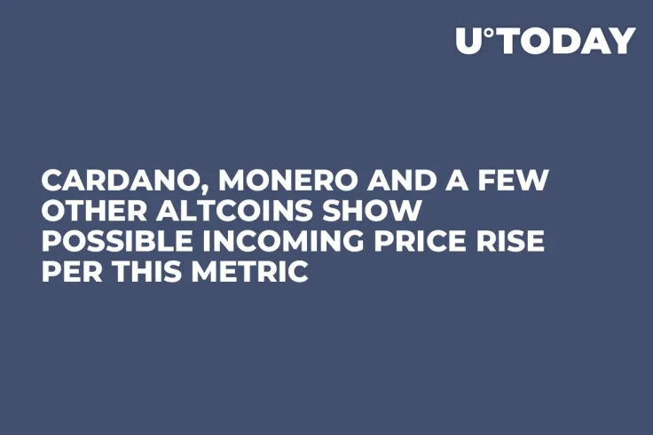 Cardano, Monero and a Few Other Altcoins Show Possible Incoming Price Rise per This Metric