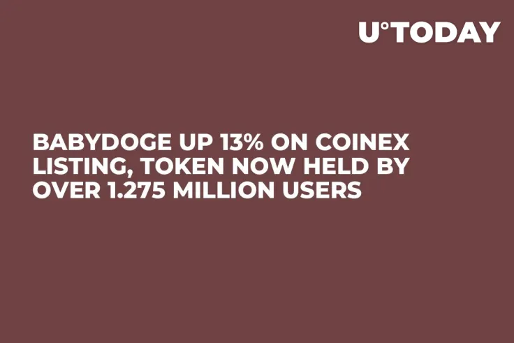 BabyDoge Up 13% on CoinEx Listing, Token Now Held by Over 1.275 Million Users