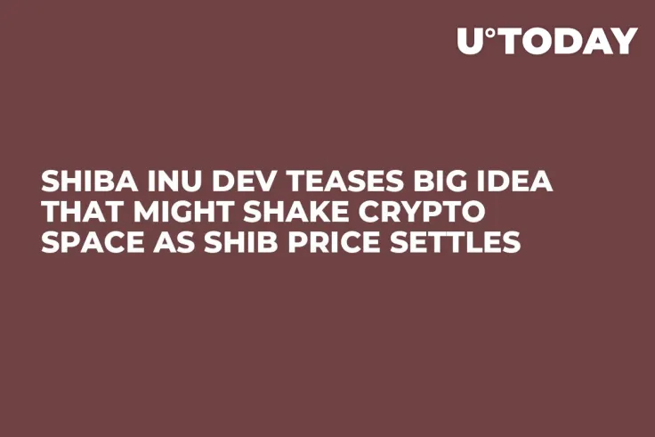 Shiba Inu Dev Teases Big Idea That Might Shake Crypto Space as SHIB Price Settles