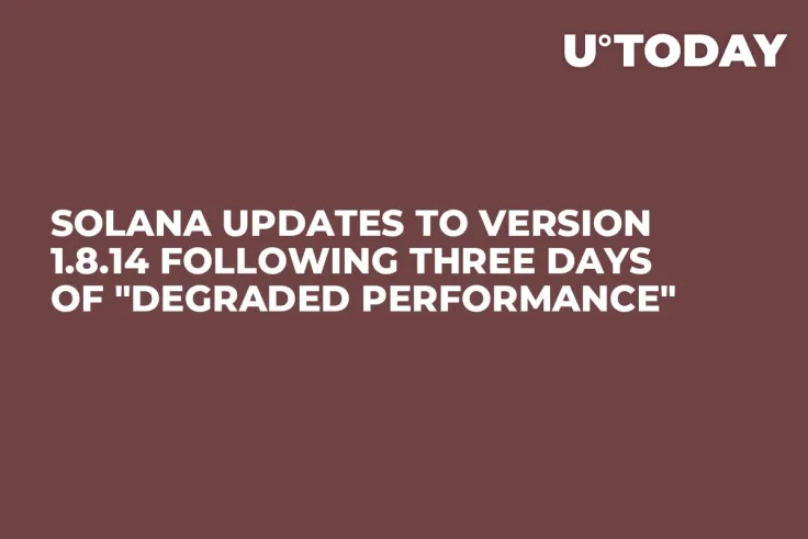 Solana Updates to Version 1.8.14 Following Three Days of "Degraded Performance"