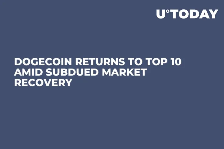 Dogecoin Returns to Top 10 Amid Subdued Market Recovery