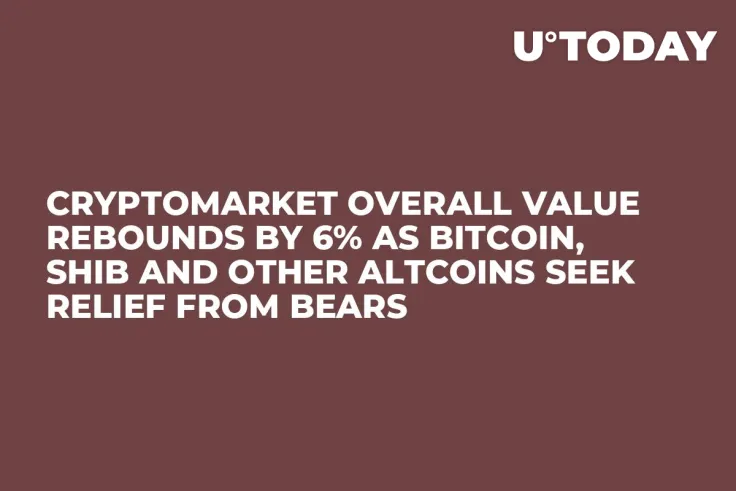 Cryptomarket Overall Value Rebounds by 6% as Bitcoin, SHIB and Other Altcoins Seek Relief from Bears
