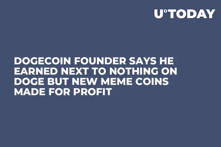 Dogecoin Founder Says He Earned Next to Nothing on DOGE But New Meme Coins Made for Profit