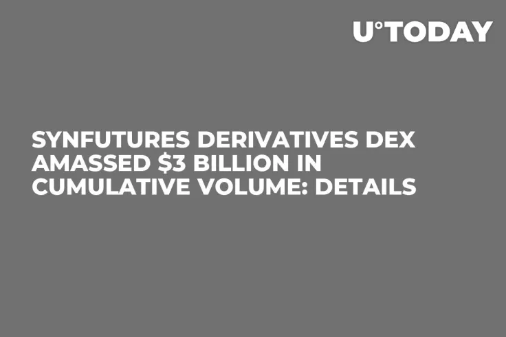 SynFutures Derivatives DEX Amassed $3 Billion in Cumulative Volume: Details