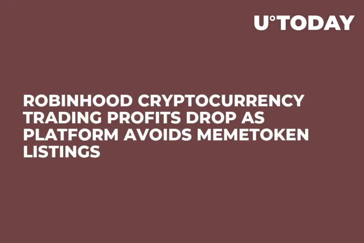 Robinhood Cryptocurrency Trading Profits Drop as Platform Avoids Memetoken Listings