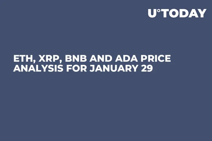ETH, XRP, BNB and ADA Price Analysis for January 29