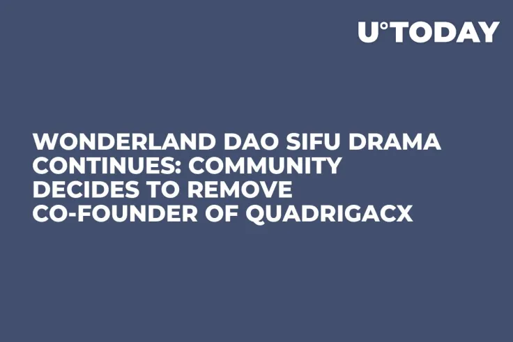 Wonderland DAO Sifu Drama Continues: Community Decides to Remove Co-Founder of QuadrigaCX