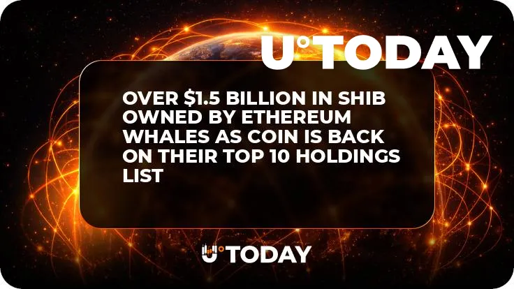 Over $1.5 Billion in SHIB Owned by Ethereum Whales as Coin is Back on Their Top 10 Holdings List