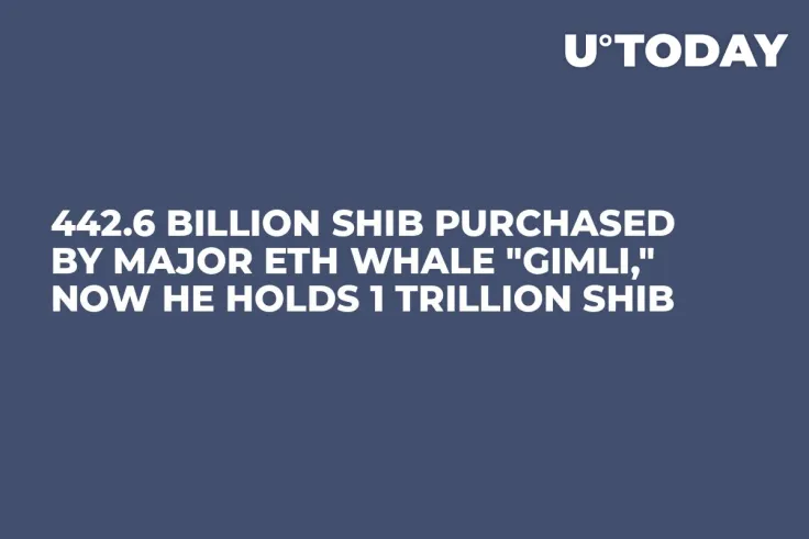 442.6 Billion SHIB Purchased by Major ETH Whale "Gimli," Now He Holds 1 Trillion SHIB