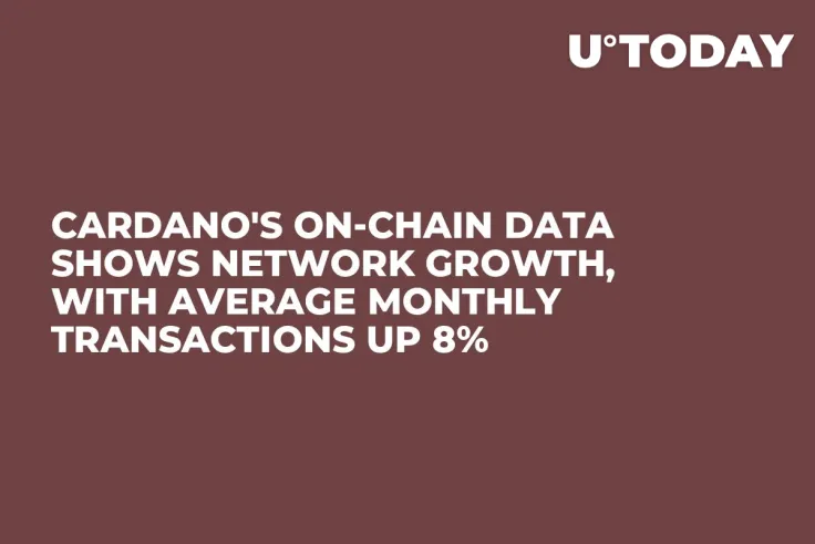 Cardano's On-Chain Data Shows Network Growth, With Average Monthly Transactions up 8%